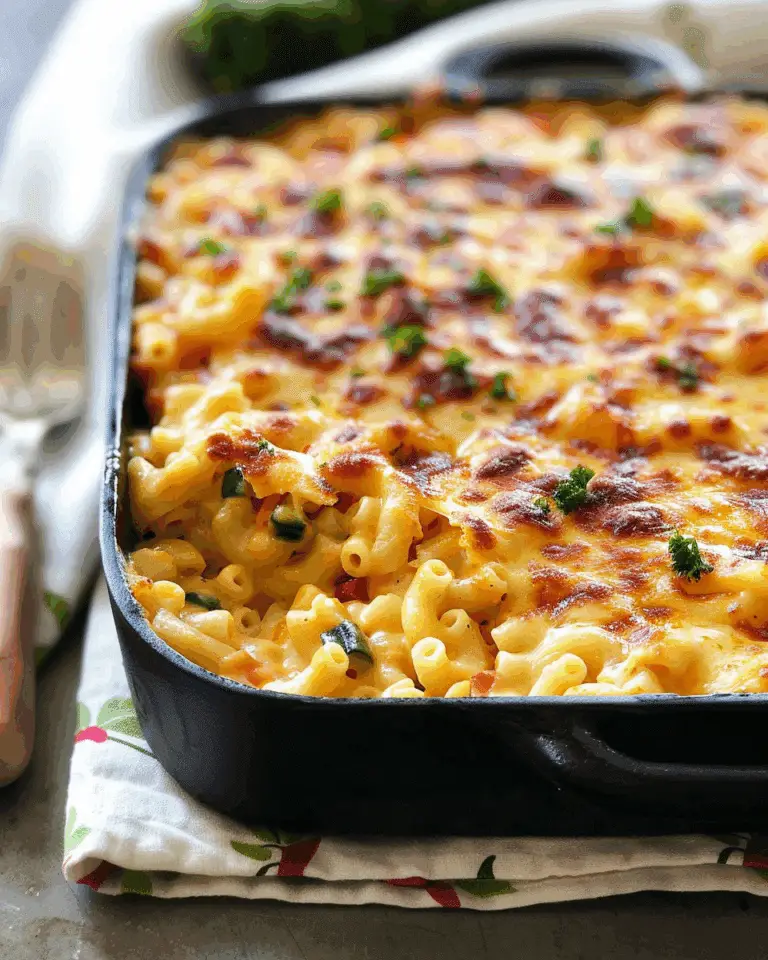 Creamy Baked Veggie Mac And Cheese