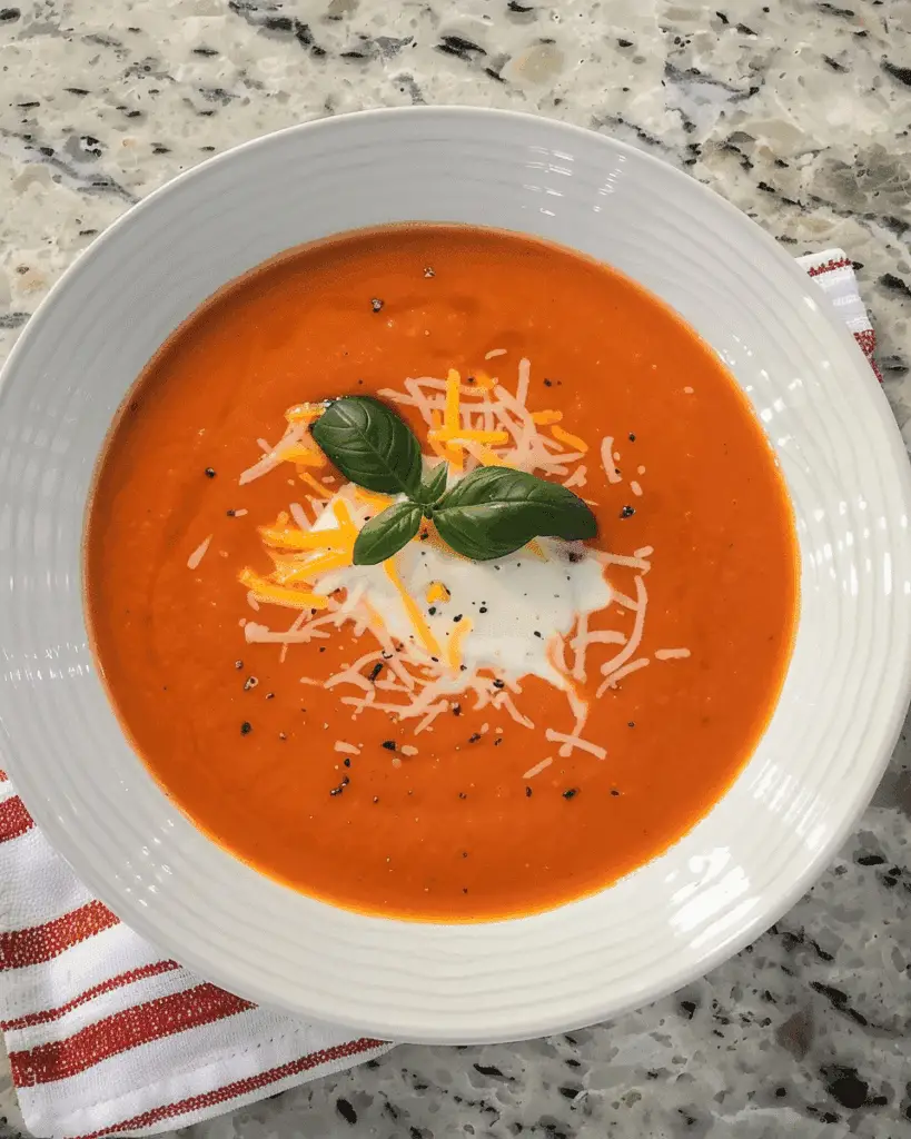Creamy Fire Roasted Tomato Basil Soup