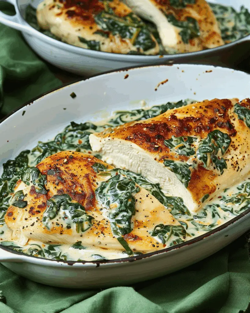 Creamy Chicken & Spinach One-Pan Dinner
