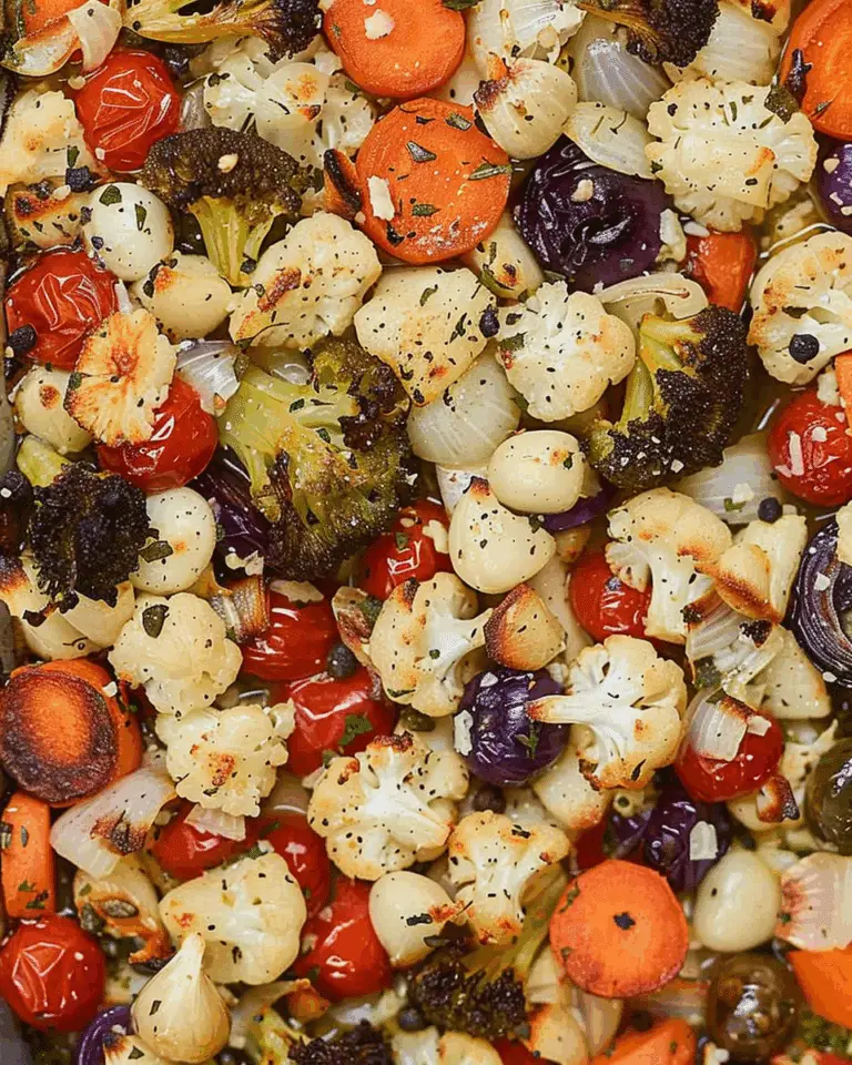Garlic Parmesan Roasted Vegetables