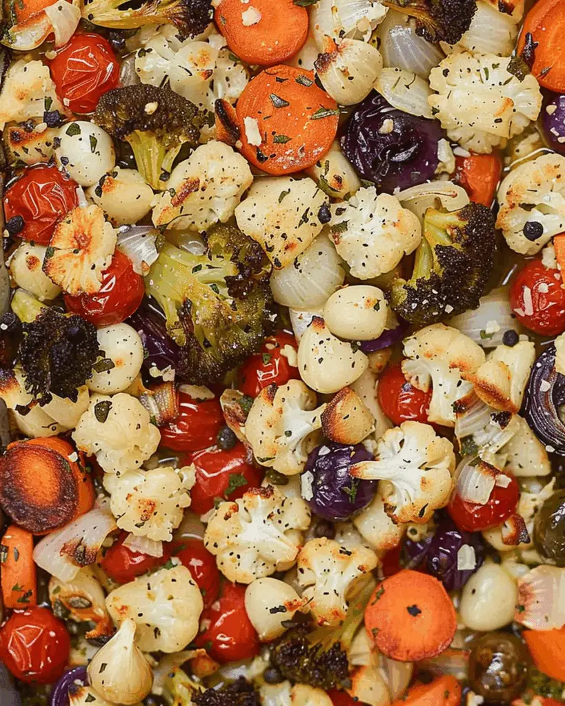 Garlic Parmesan Roasted Vegetables