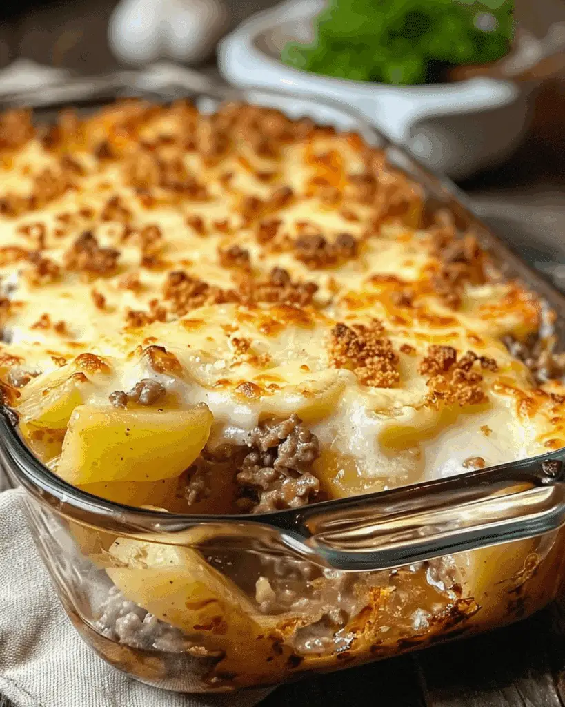 Easy Hamburger Potato Casserole