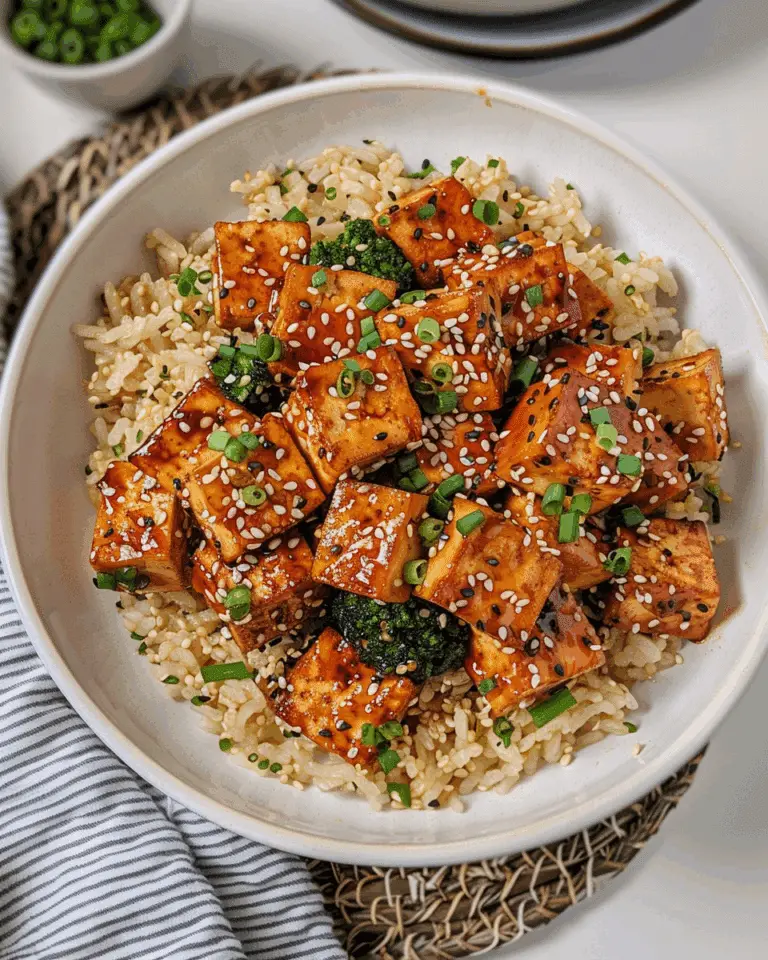 Easy Honey Garlic Tofu With Soy & Sesame