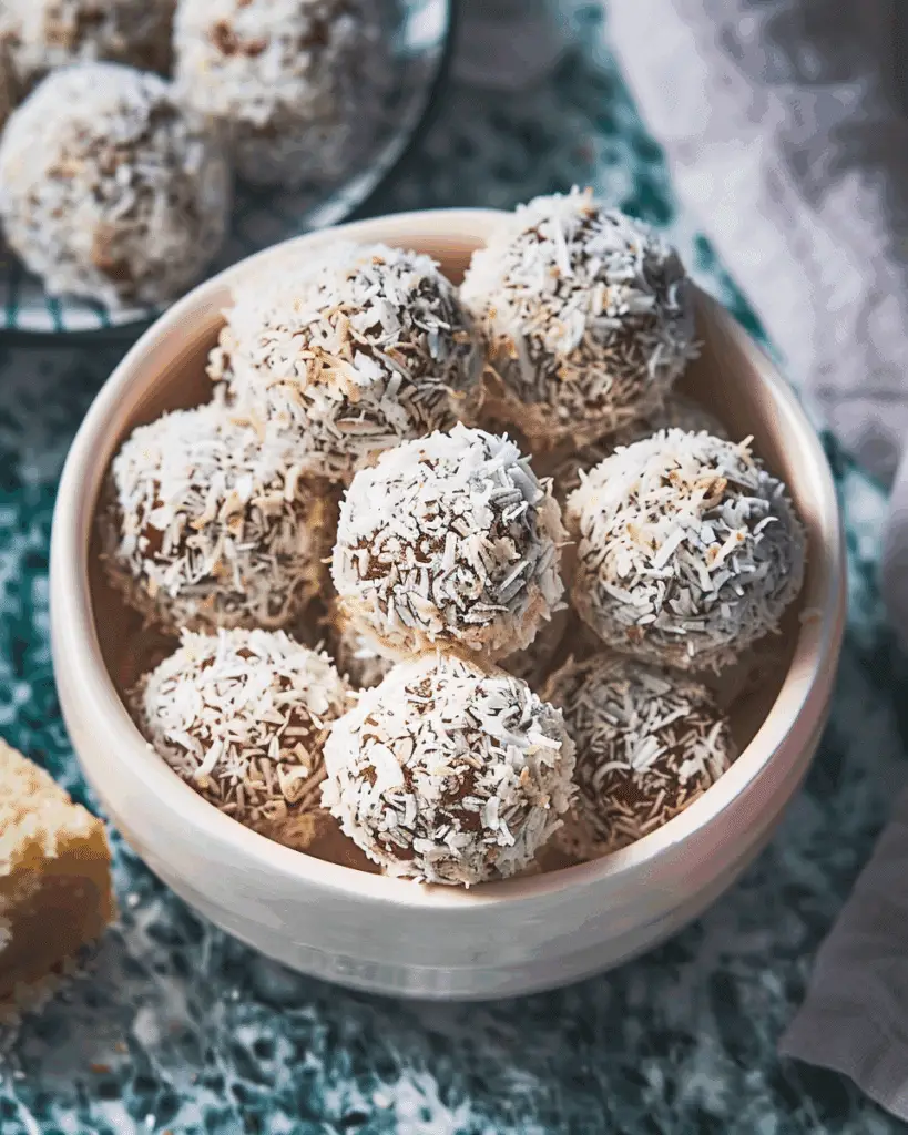 Easy No-Bake Coconut Date Balls