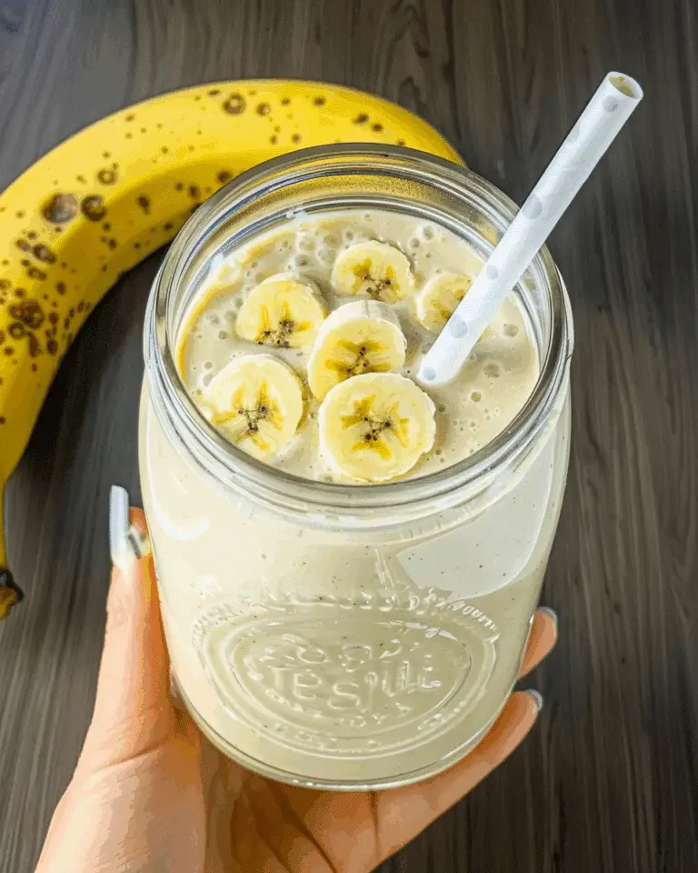 Easy Peanut Butter Banana Protein Smoothie