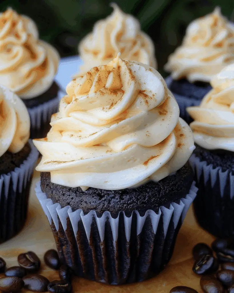 Espresso Cream Cheese Frosted Mocha Cupcakes