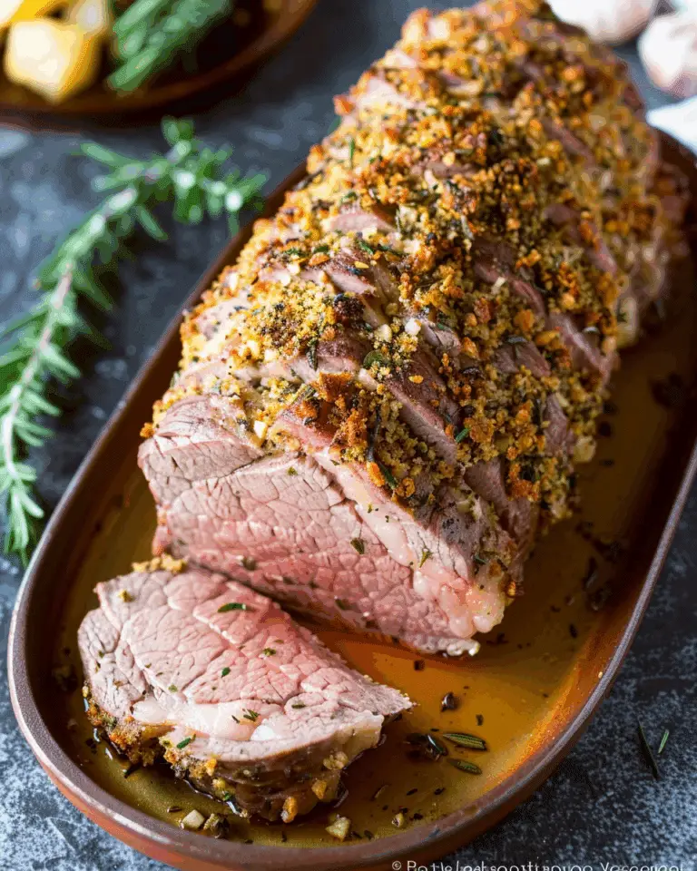 Garlic Herb-Crusted Roast Beef