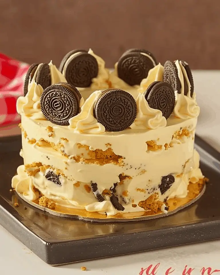 Golden Oreo Icebox Cake