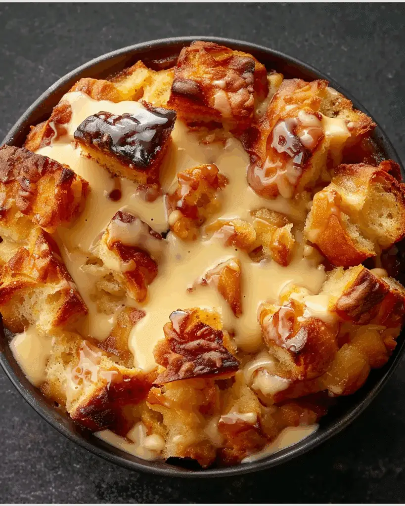 Grandma’s Old‑Fashioned Bread Pudding with Vanilla Sauce