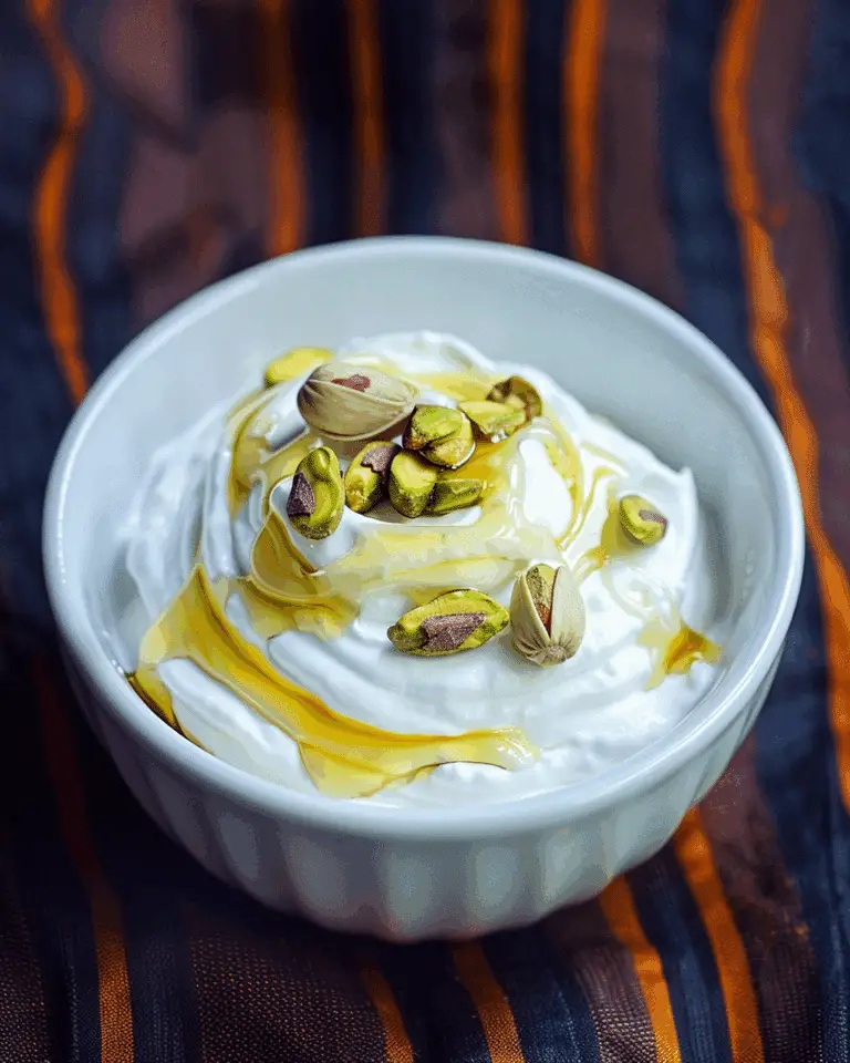 Greek Yogurt with Pistachios and Honey
