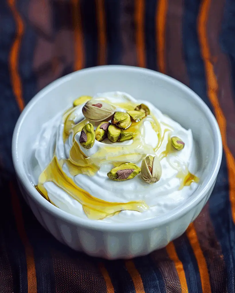 Greek Yogurt with Pistachios and Honey