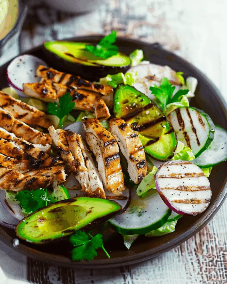 Grilled Chicken Avocado Salad