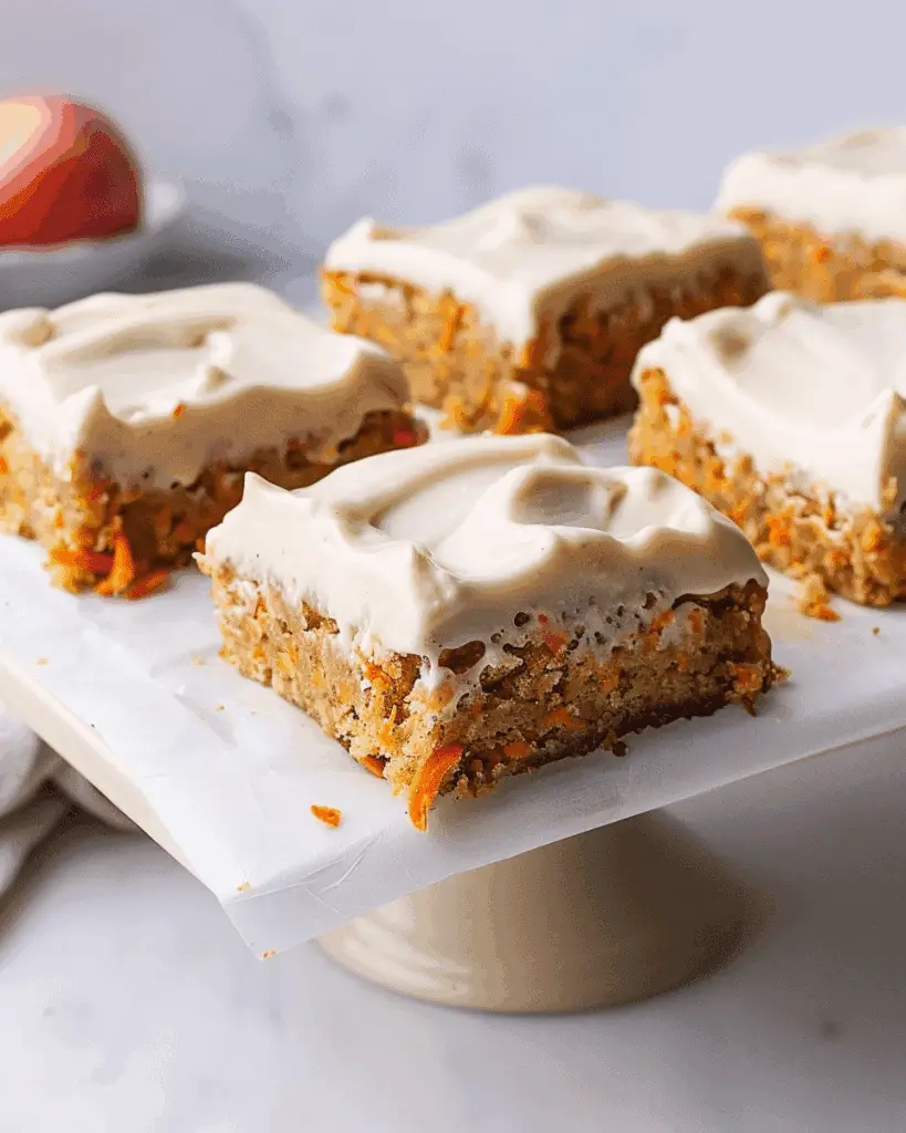 Healthy Carrot Cake Bars