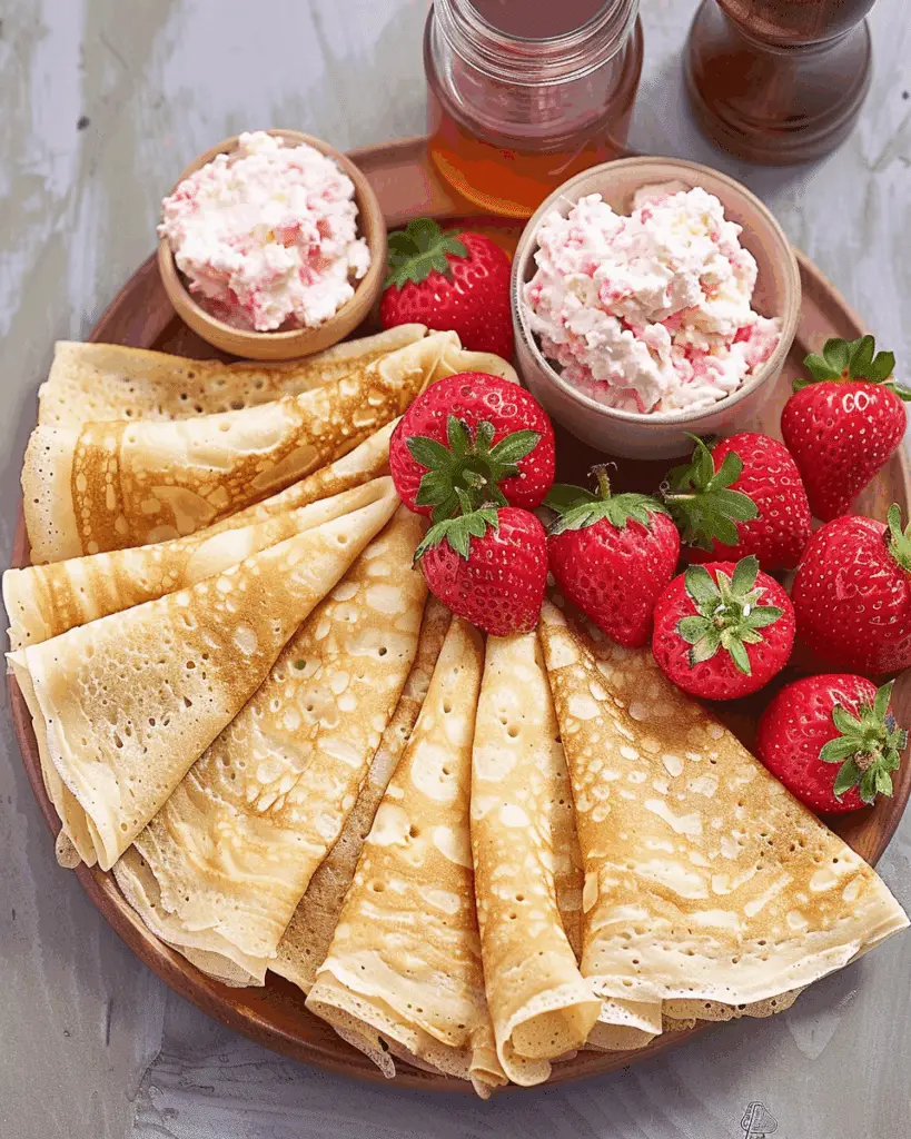 Honey Ricotta Crepes