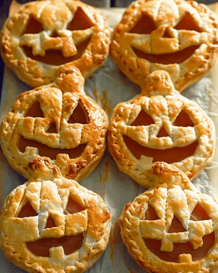 Jack O’ Lantern Pumpkin Hand Pies