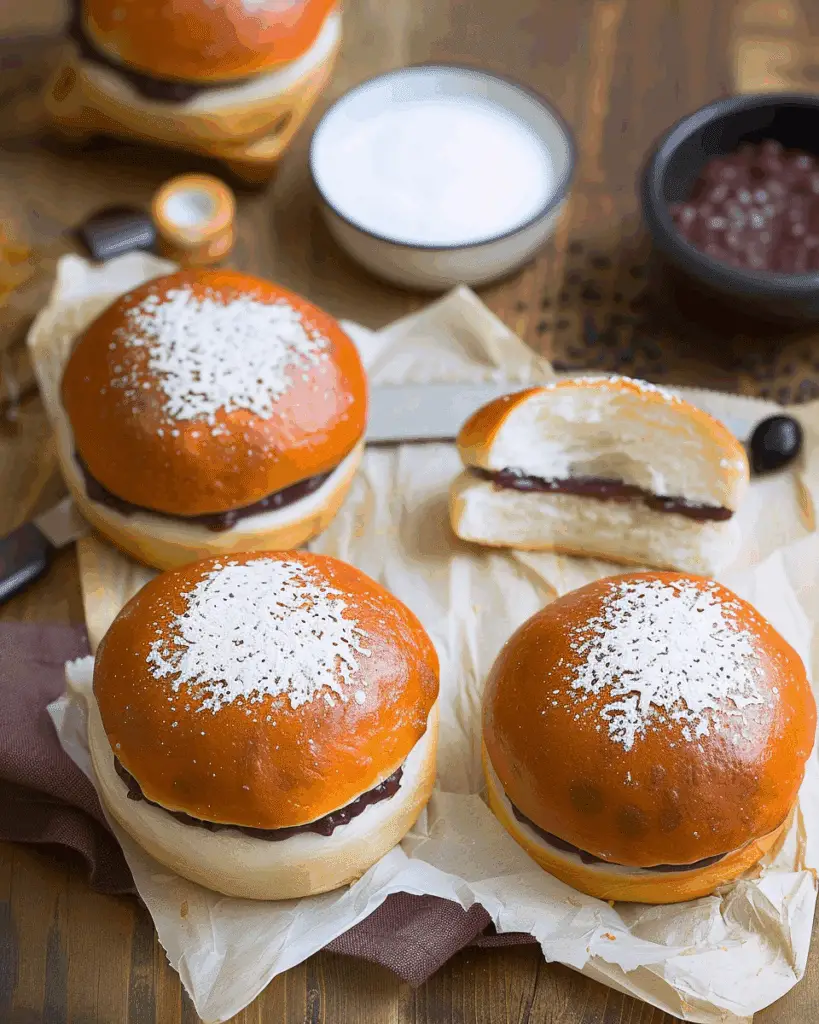 Japanese Red Bean Buns (Anpan)