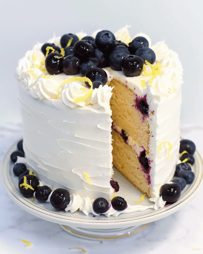 Healthy Lemon Blueberry Loaf Cake