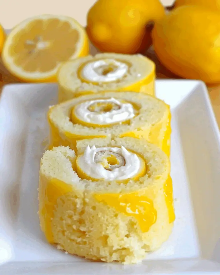Lemon Curd Cake Roll
