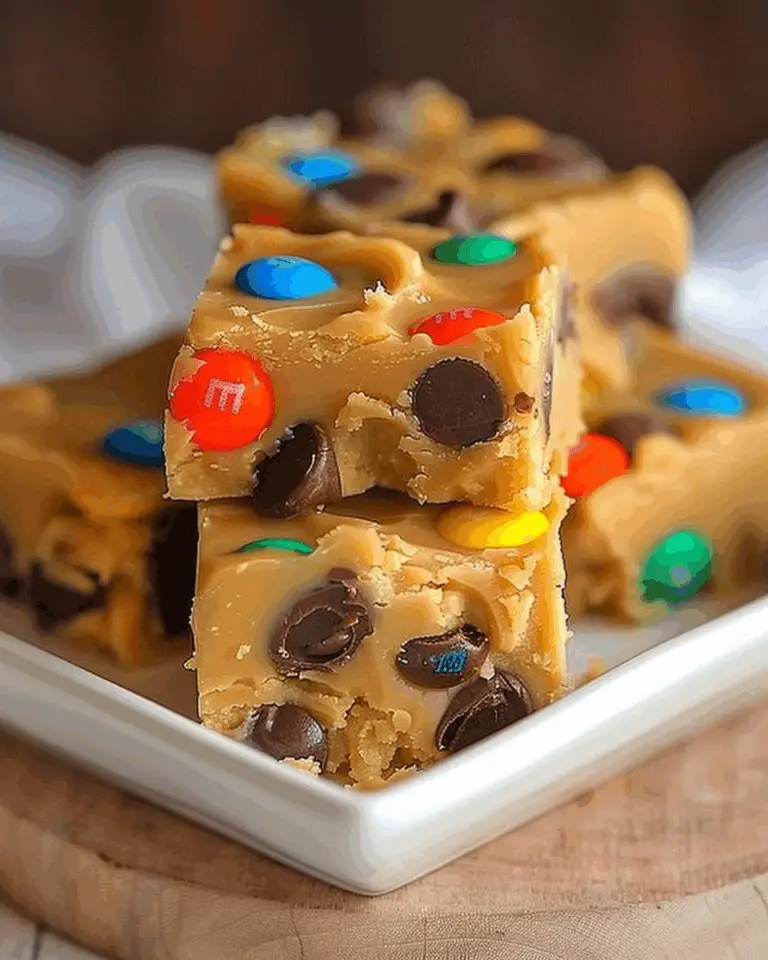 M&M Cookie Dough Fudge