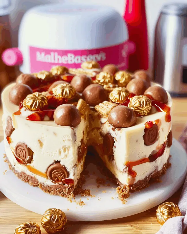 Maltesers & Baileys No-Bake Cheesecake