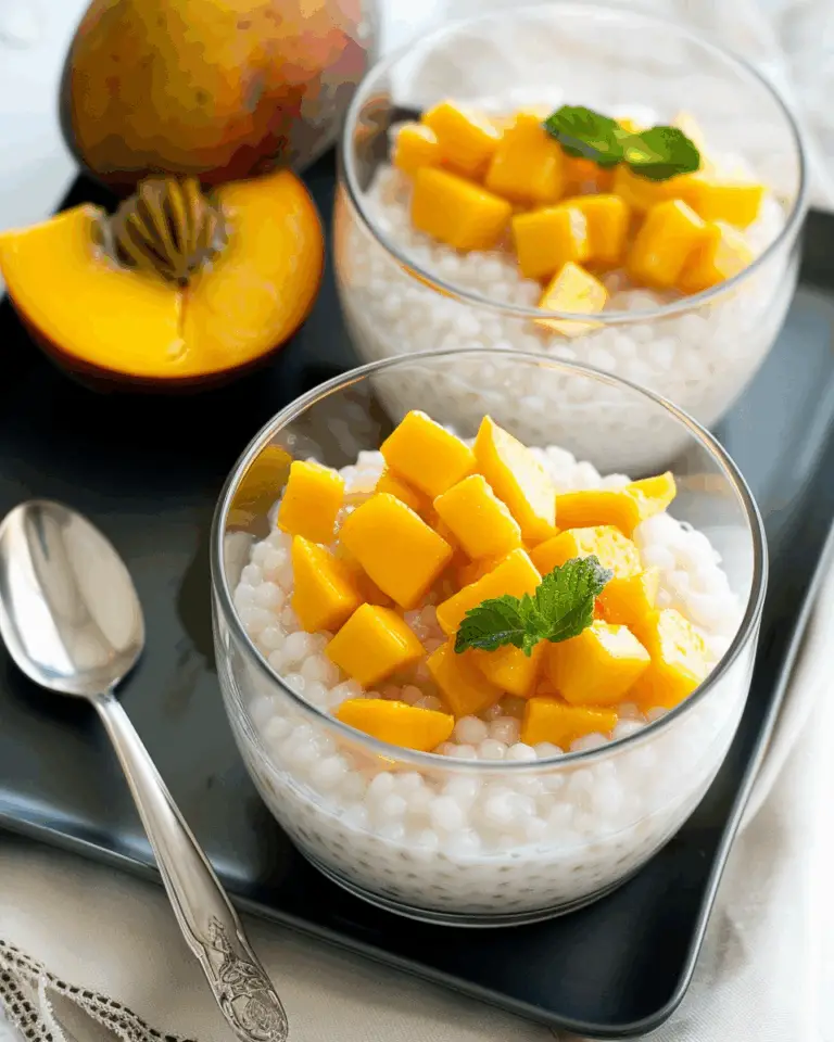 Mango Coconut Tapioca Pudding