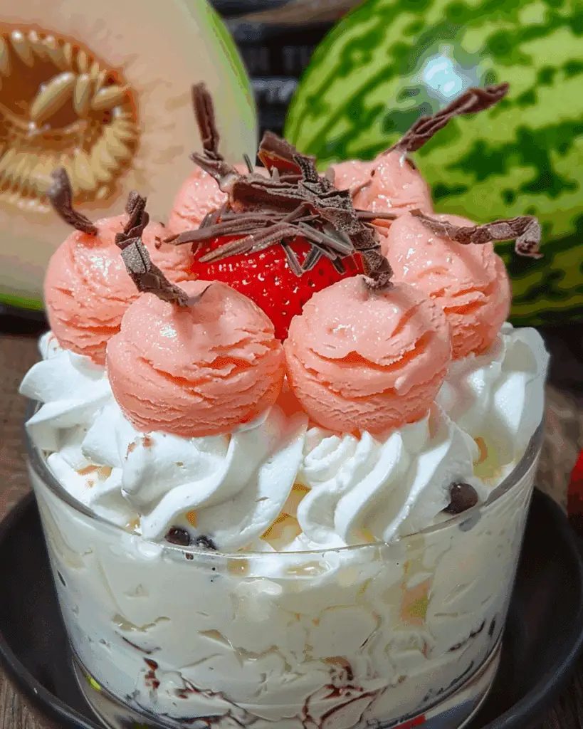 Korean Melon Bingsu (메론빙수)