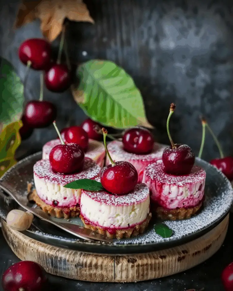 Mini Cherry Cheesecakes