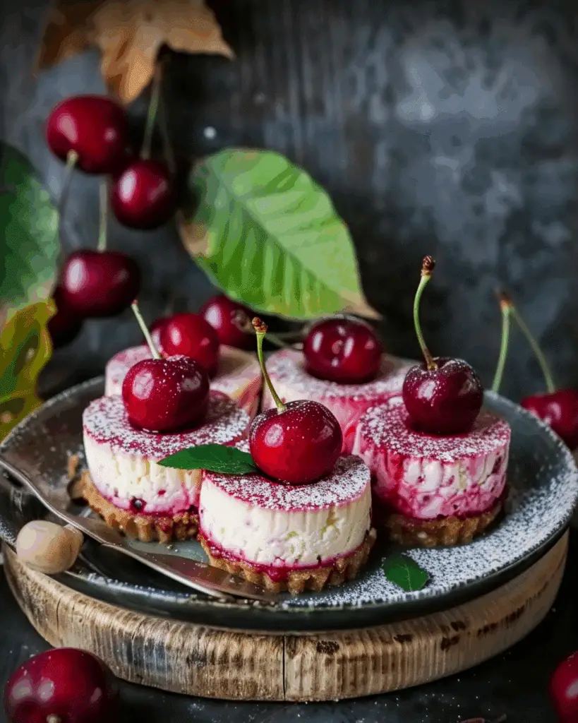 Mini Cherry Cheesecakes