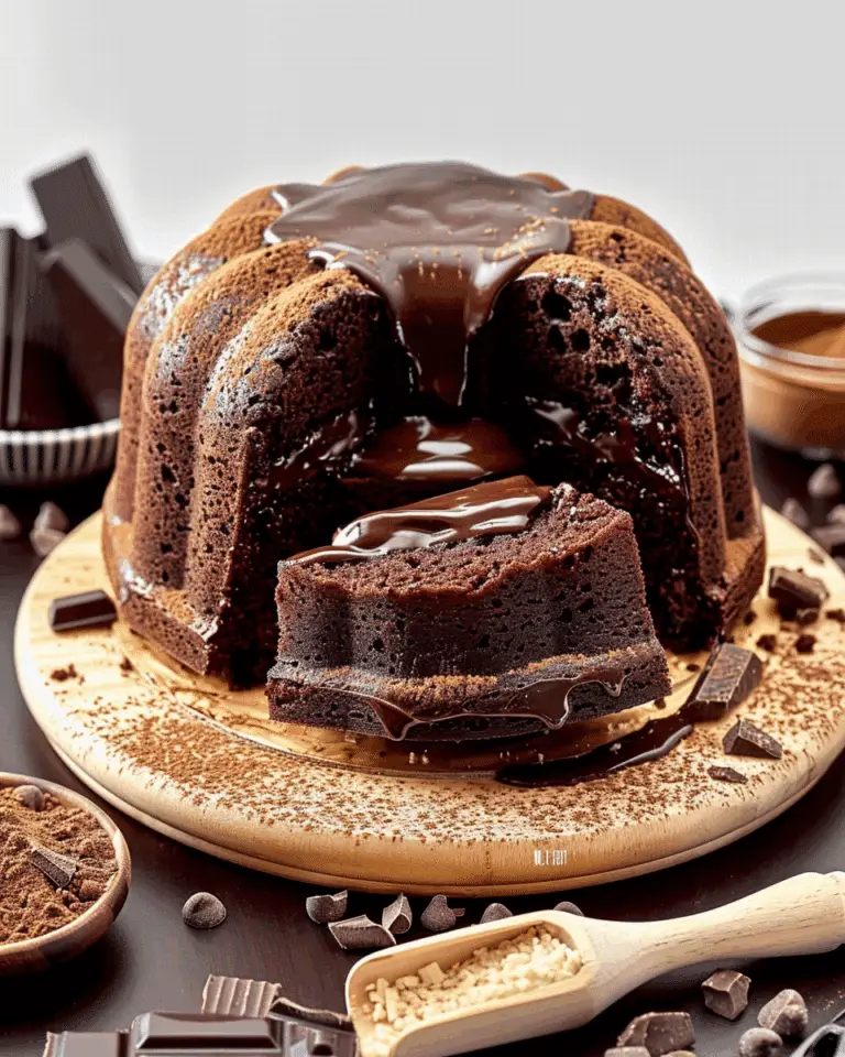 Moist Chocolate Bundt Cake With Ganache