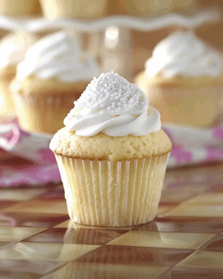 Moist Vanilla Cupcakes
