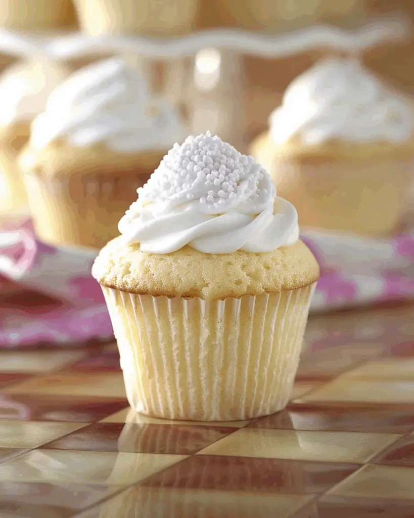 Moist Vanilla Cupcakes