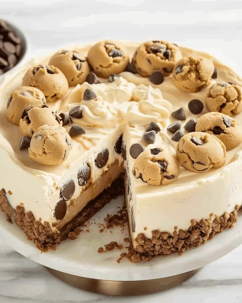 No-Bake Cookie Dough Cheesecake