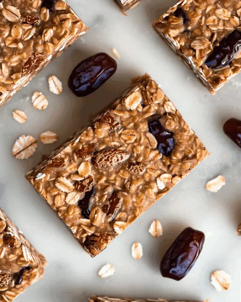 No‑Bake Homemade Energy Bars With Oats And Dates
