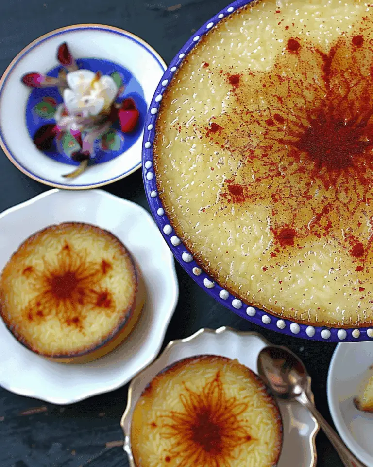 Persian Saffron Rice Pudding