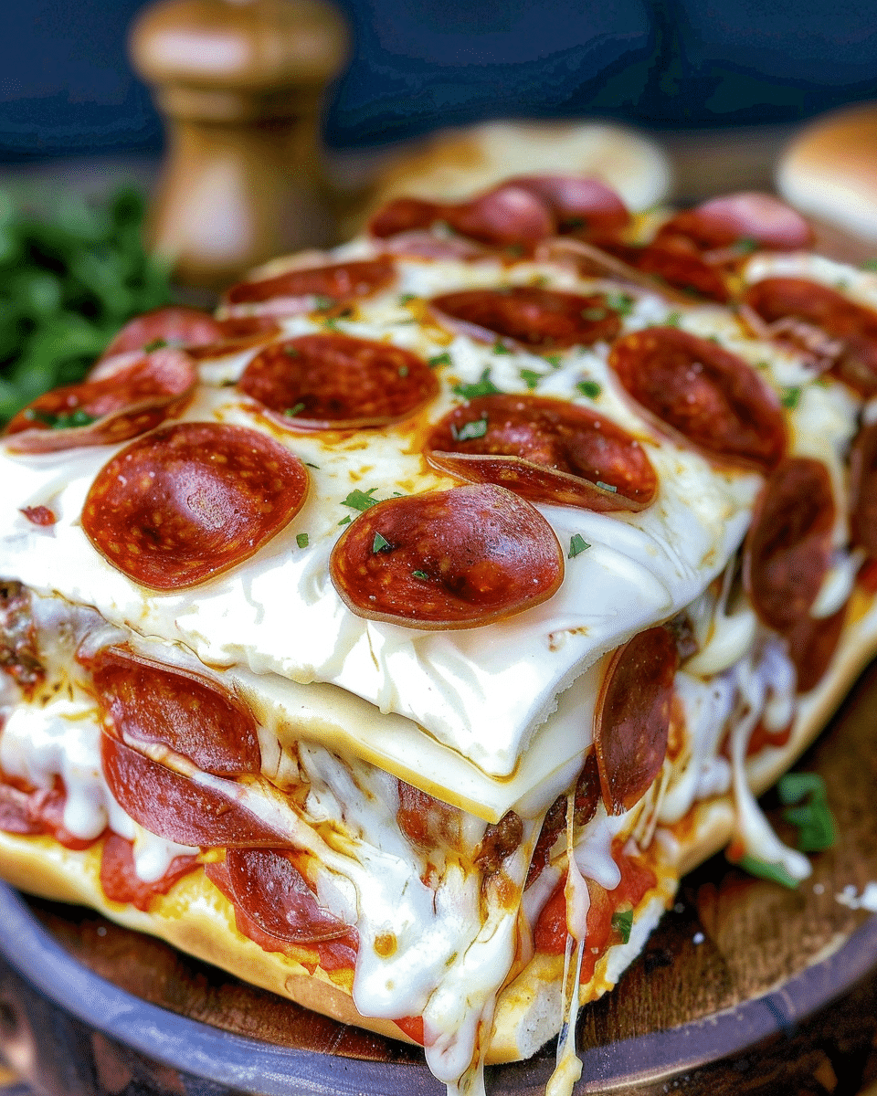 Pizza Burger Pepperoni Mozzarella