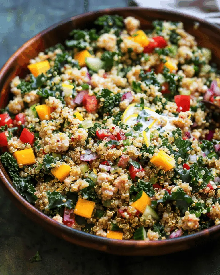 Quinoa Kale Salad With Lemon Dressing