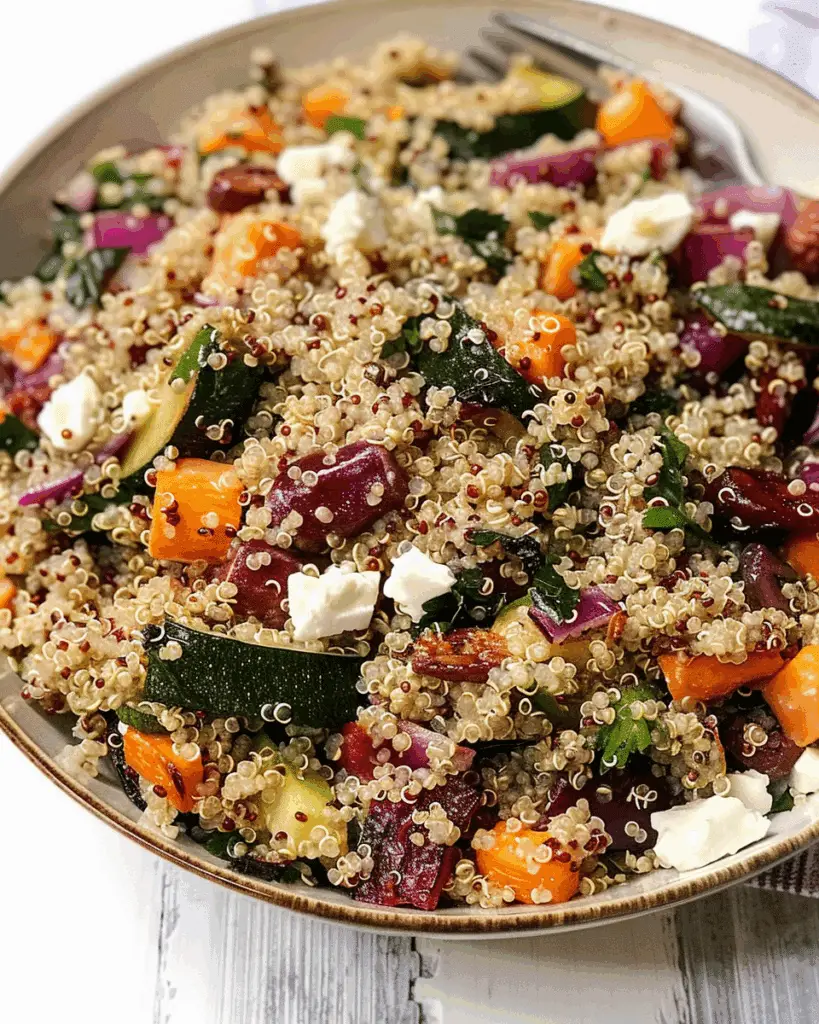 Roasted Vegetable Salad With Quinoa And Feta