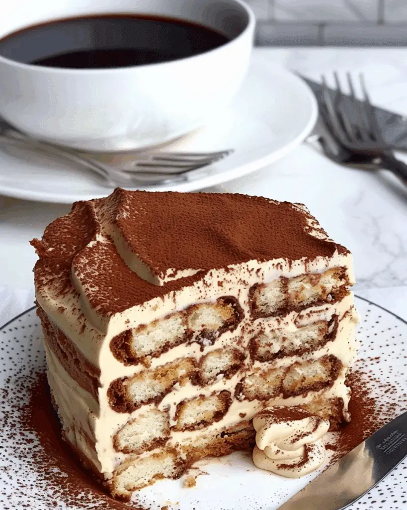 Round Tiramisu Cake