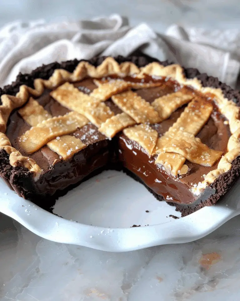 Salted Caramel Brownie Chocolate Pie
