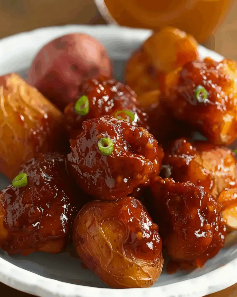 Sticky & Spicy Gochujang New Potatoes