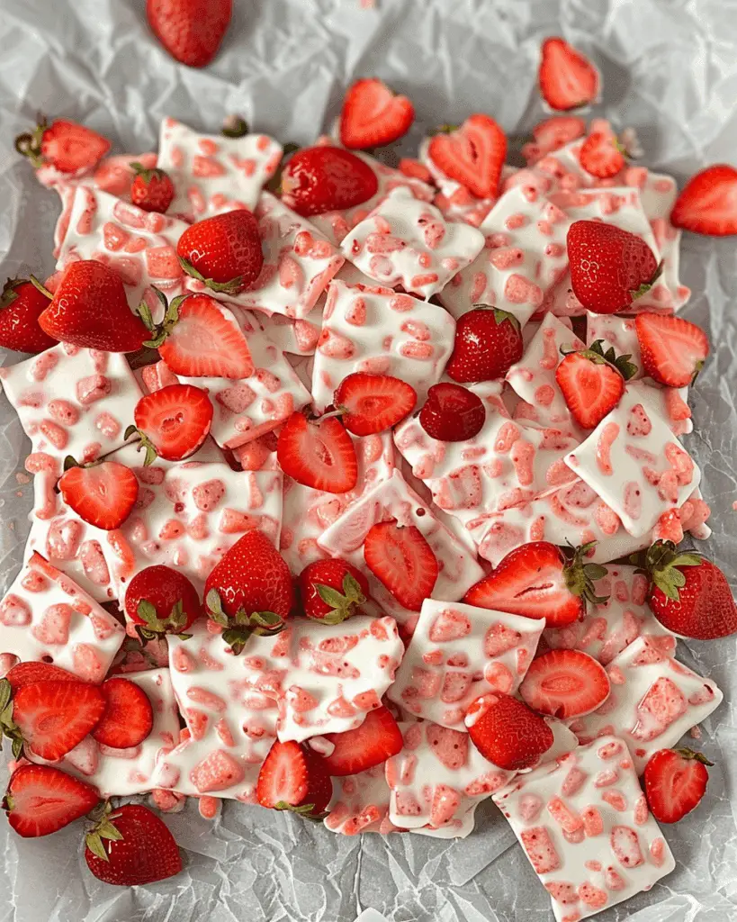 Strawberry Yogurt Bark