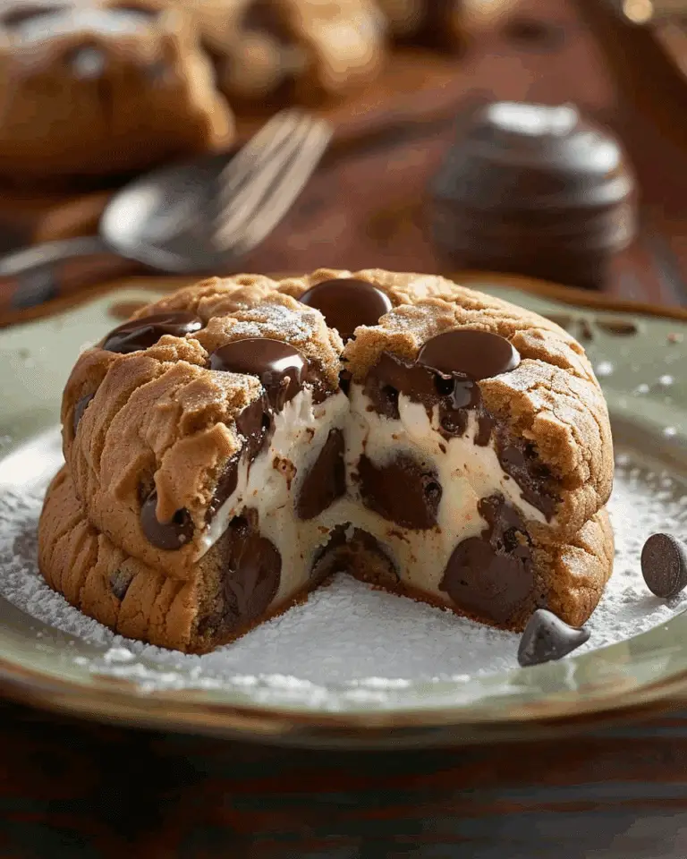 Stuffed Cheesecake Chocolate Chip Cookies