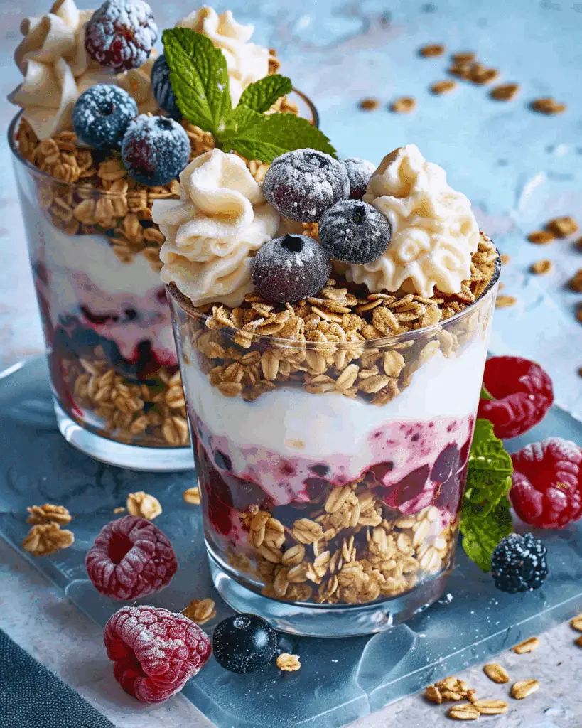 Summer Berry Parfait with Yogurt and Granola