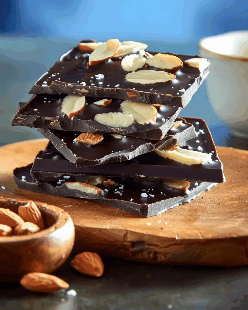 Thin Dark Chocolate Almond Snacking Bark