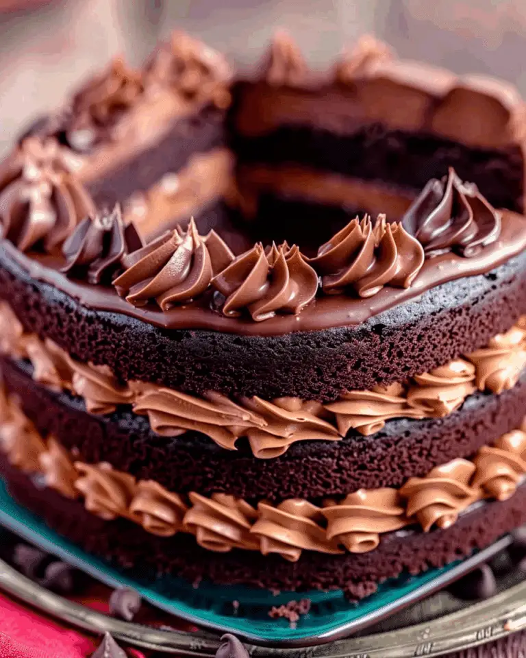 Vanilla Butter Chocolate Fudge Cake