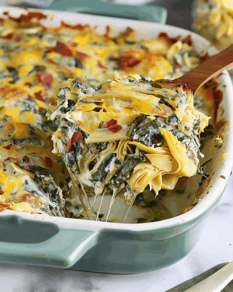 Amazing Spinach Artichoke Casserole