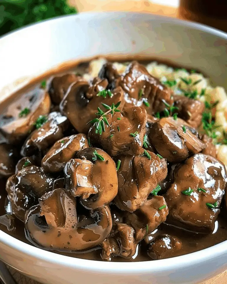 Easy Beef Tips with Mushrooms