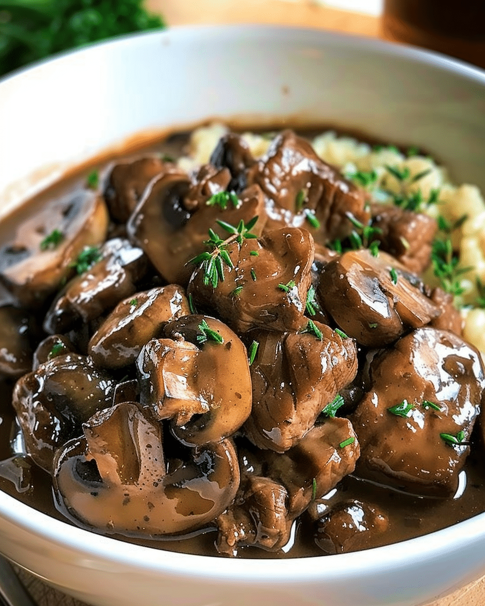 Easy Beef Tips with Mushrooms