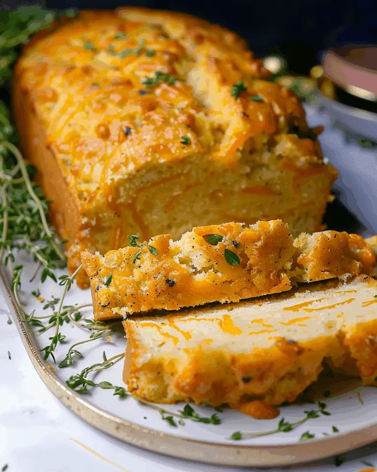 Black Pepper and Cheddar Quick Bread