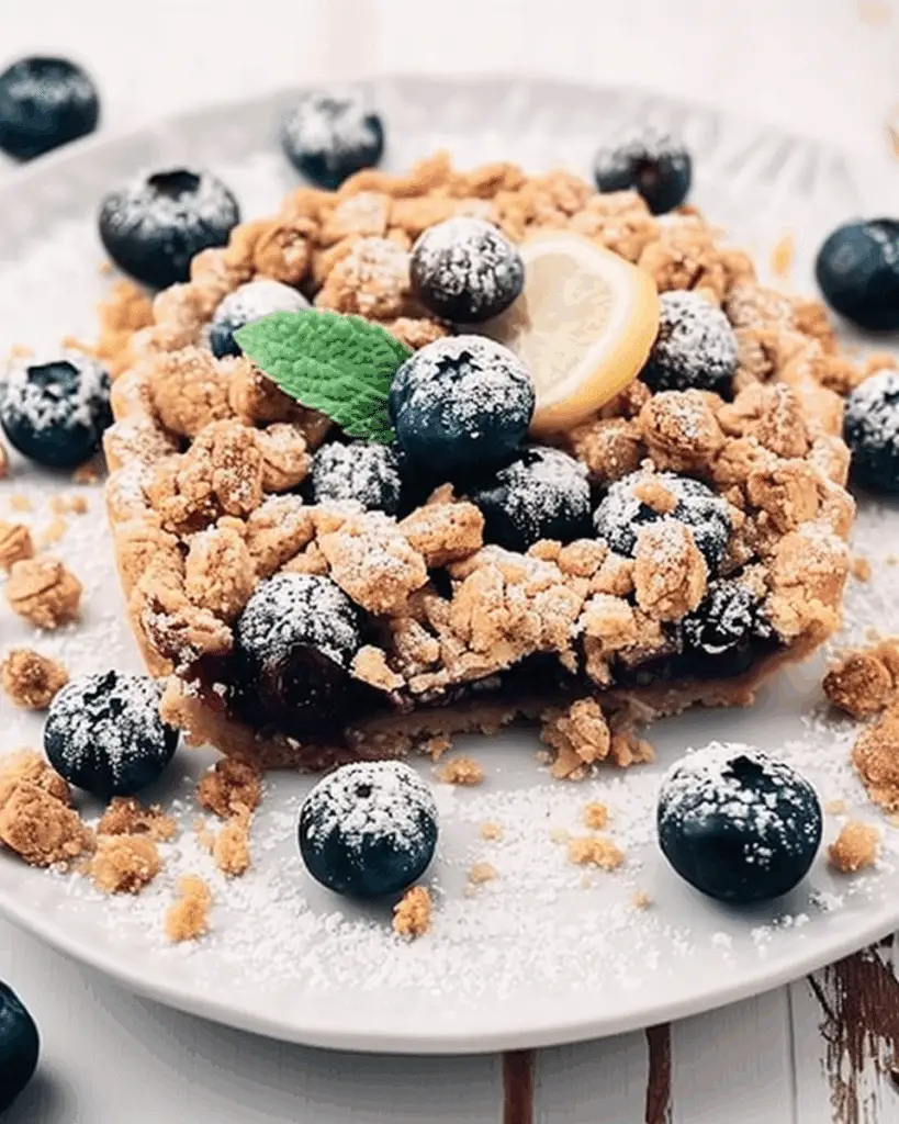 Blueberry Lemon Crumble Tart